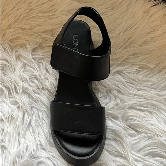 Lonza Cample Black Platform Sandals Size EU42
